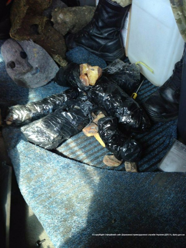 Разом з бурштином у чоловіка вилучили авто вартістю майже в 300 тисяч. ФОТО. ВІДЕО