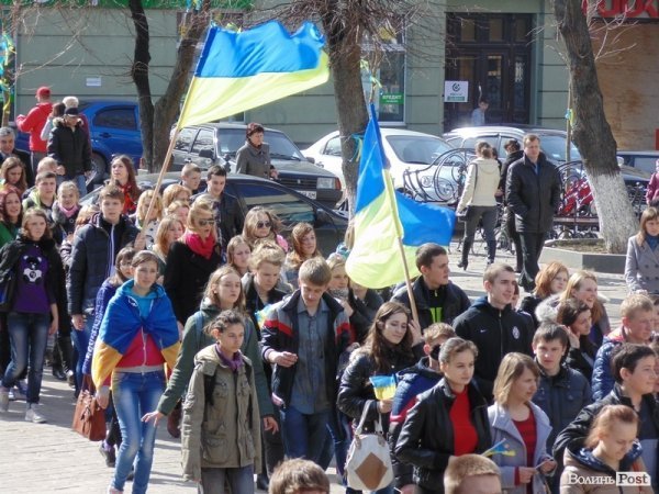 Студентська «єврохода» в Луцьку. ФОТО