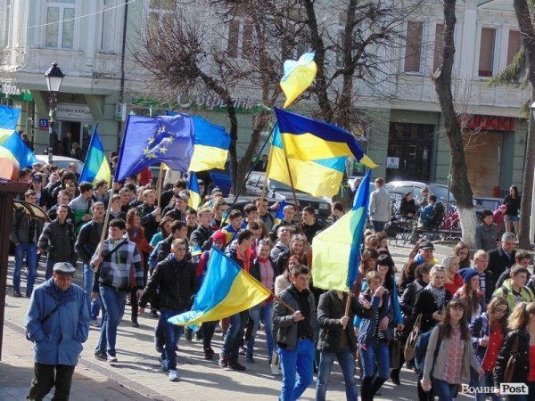 Студентська «єврохода» в Луцьку. ФОТО