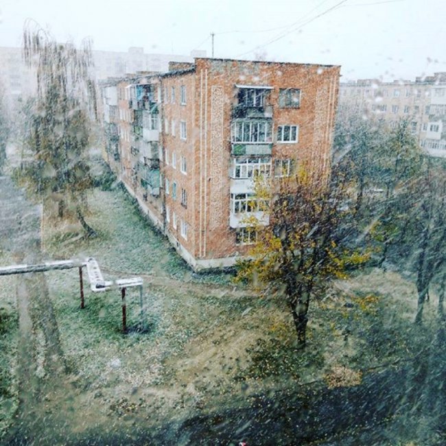 У Ковелі випав сніг