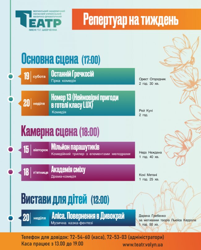 Про цінність дружби, любові, родини: які вистави покажуть у Луцьку 15-20  жовтня