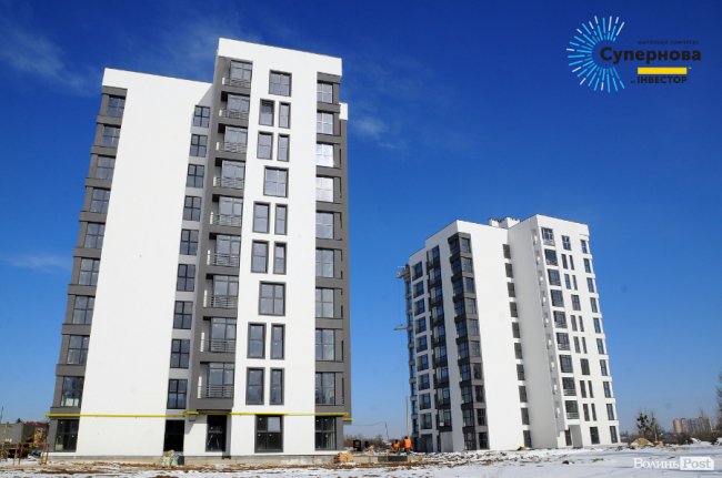 На луцькому ЖК «Супернова» зводять одночасно 5 будинків. ФОТО