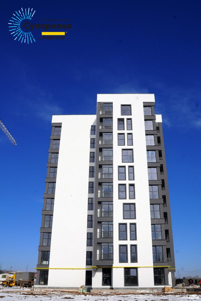 На луцькому ЖК «Супернова» зводять одночасно 5 будинків. ФОТО