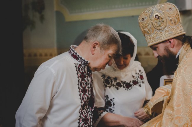 На Волині подружжя обвінчалося після 40-ка років спільного життя. ФОТО