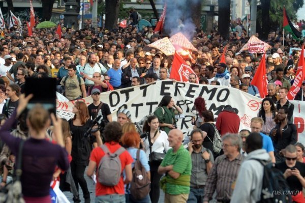 Масові безлади в Римі. ФОТО. ВІДЕО