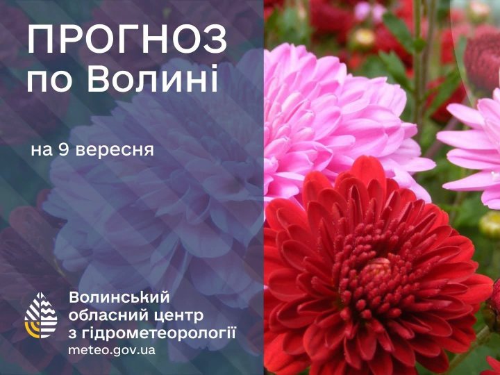 Погода у Луцьку та на Волині: які прогнози синоптиків на середу, 9 вересня