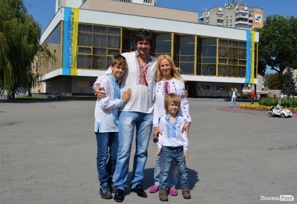 Володимир Пащенко з сім'єю