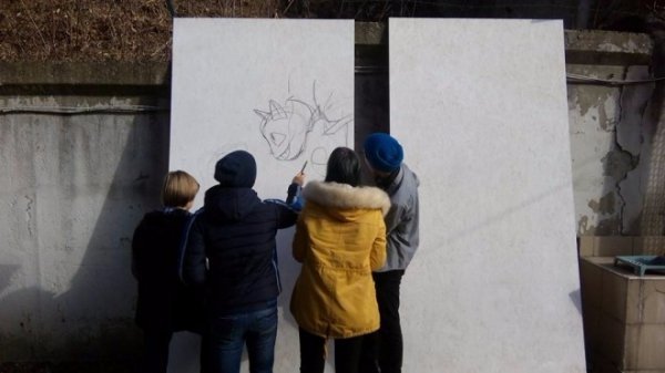 Луцькі художники оздобили стіни лікарні графіті. ФОТО