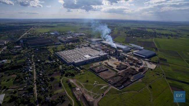 Показали розбудову заводу на Волині з висоти пташиного польоту. ВІДЕО