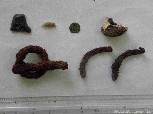 Індивідуальні знахідки з розкопу