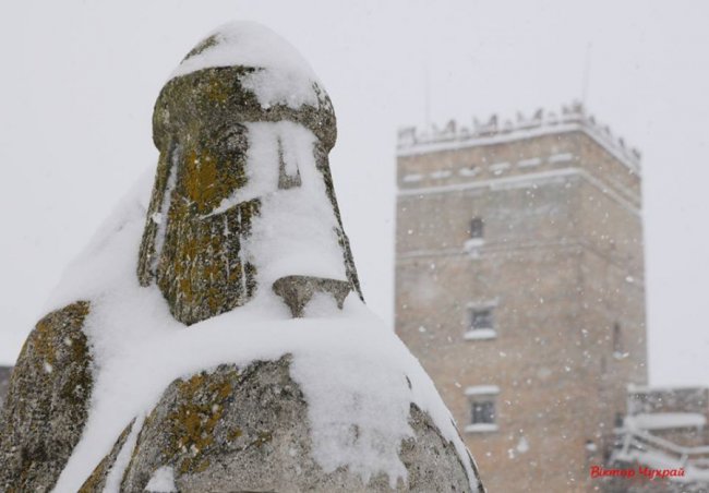 Старе місто у Луцьку накрило сніговою периною. ФОТО