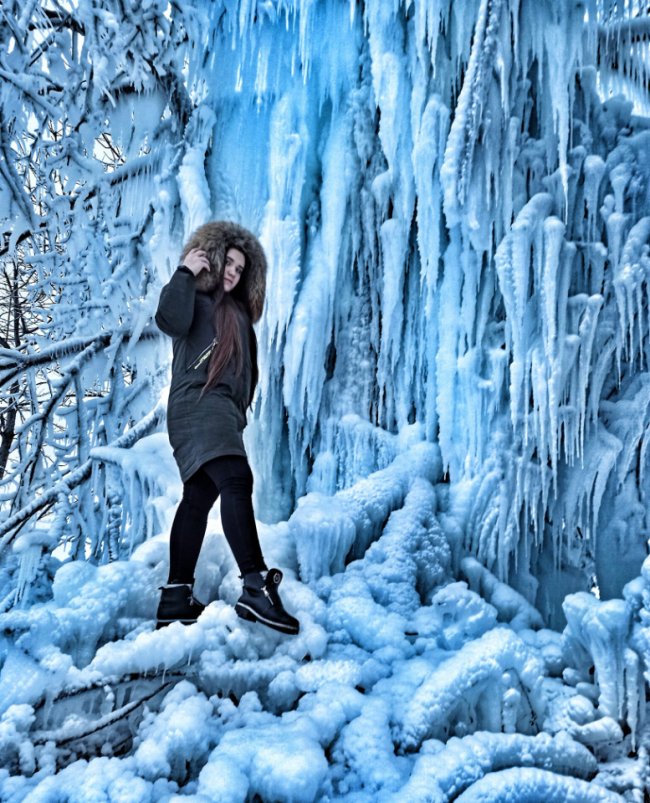 Через тріскучі морози у волинському селі з'явилась неймовірна фотозона