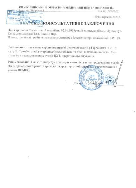 У Луцьку збирають кошти онкохворій архітекторці