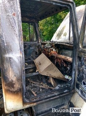 Поблизу Луцька загорівся молоковоз. ФОТО. ВІДЕО