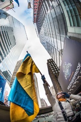 Нью-Йорком їздив «МайданоБус». ФОТО