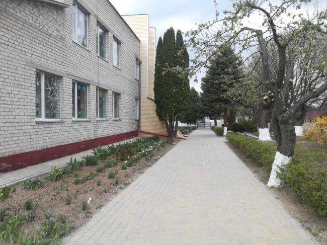 Пішохідні доріжки на території дитсадка у селі неподалік Луцька не ремонтували більше 30 років. ФОТО