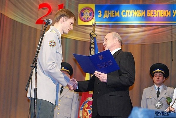 У Луцьку привітали СБУшників. ФОТО