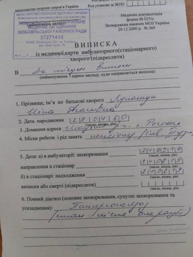 Лікування обходиться у 4-5 тисяч гривень на день: просять допомогти хворій волинянці