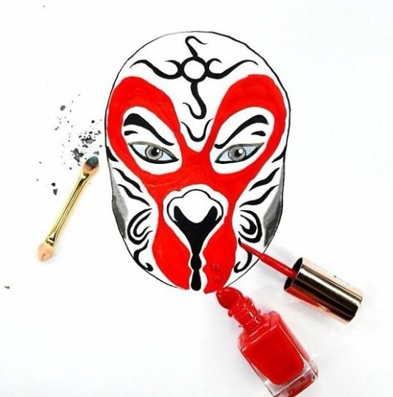 Картини, намальовані косметикою. ФОТО