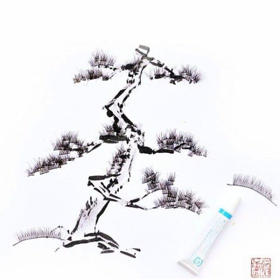 Картини, намальовані косметикою. ФОТО