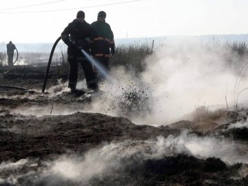 На Волині горять 1,5 гектара торф’яників