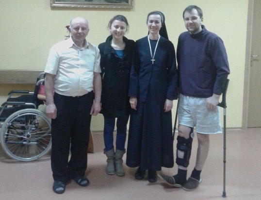 Поранений на Майдані лучанин лікується в Польщі й сподівається на операцію в США. ФОТО