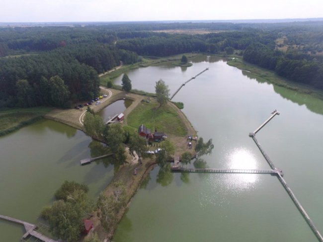 Любомльські ставки з висоти пташиного польоту