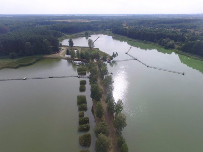 Любомльські ставки з висоти пташиного польоту