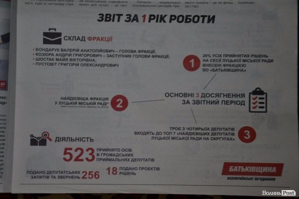 Луцька «Батьківщина» підсумувала рік роботи