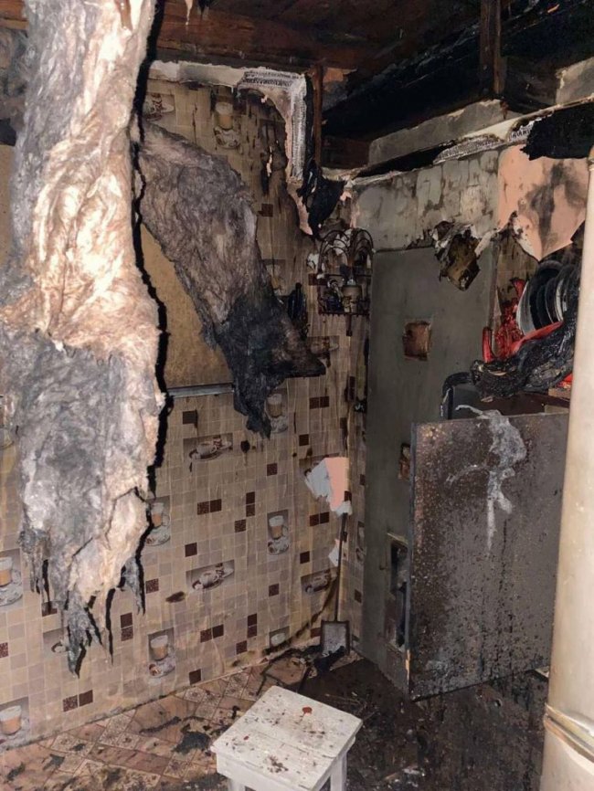 На Волині під час пожежі травмувалася жінка. ФОТО