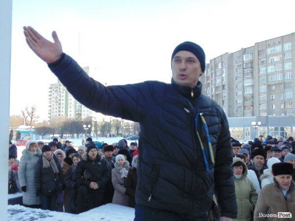 Цей мітингувальник став ініціатором ходи