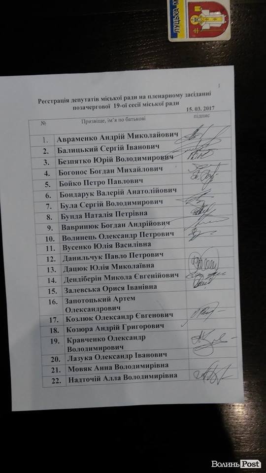 Позачергова сесія Луцької міськради. ЯК ЦЕ БУЛО