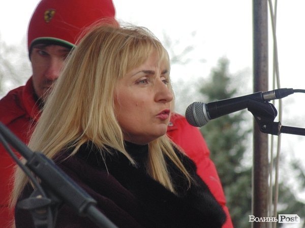 Антивоєнне віче у Луцьку. ФОТО