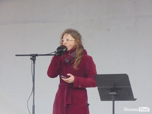 Антивоєнне віче у Луцьку. ФОТО