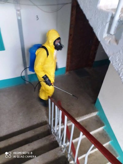 На Волині продовжують дезінфекцію будинків. ФОТО