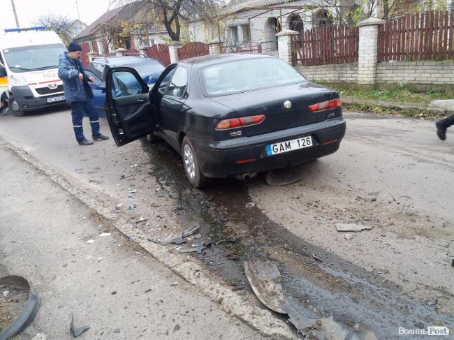 У Луцьку - аварія лоб в лоб з потерпілими. ФОТО