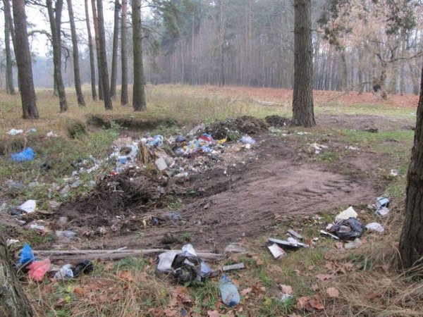 Під Ківерцями «ліквідували» сміттєзвалища, засипавши їх землею. ФОТО
