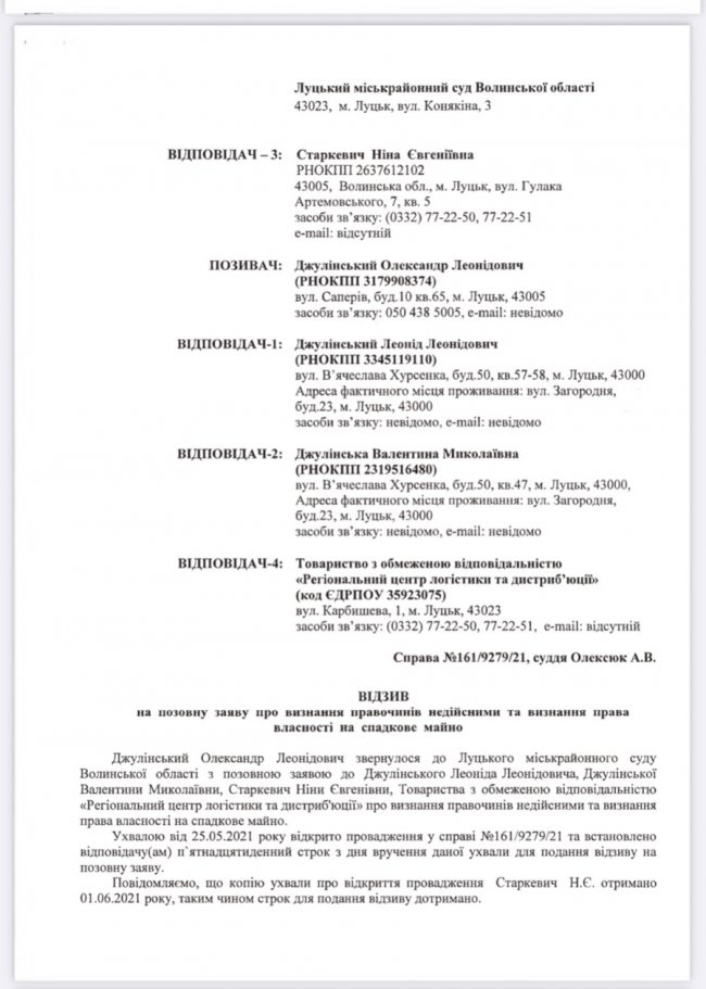 Підробка документів щодо спадщини луцького бізнесмена Джулінського: хто за цим стоїть. ВІДЕО