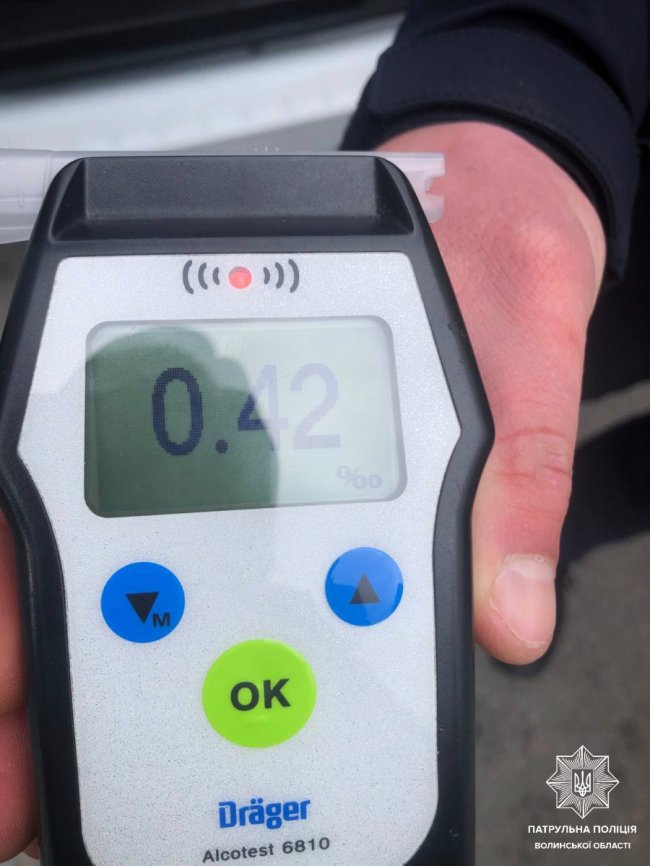 У Ковелі водій вчинив ДТП і випив після цього