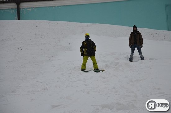 Як сноубордисти каталися по Києву. ФОТО. ВІДЕО