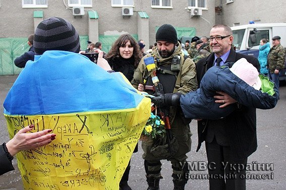 Волинські бійці роти «Світязь» повернулись додому. ФОТО. ВІДЕО