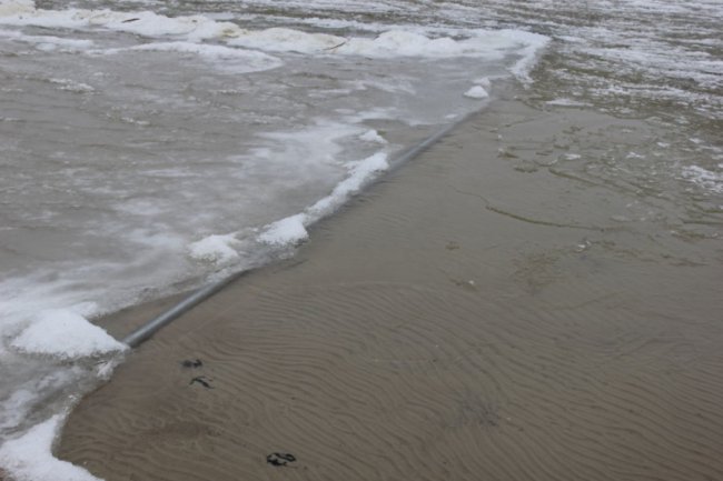 В озері Світязь знайшли трубу, через яку, ймовірно, викачують воду. ФОТО 