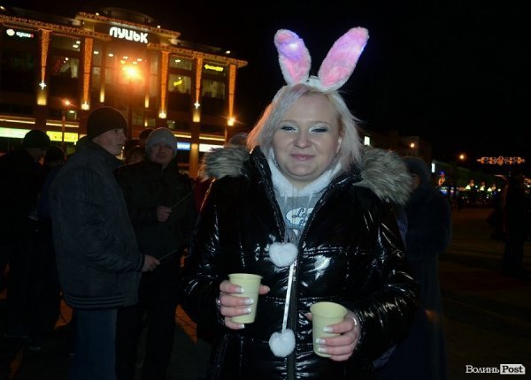 Як у центрі Луцька зустрічали Новий рік. ФОТО