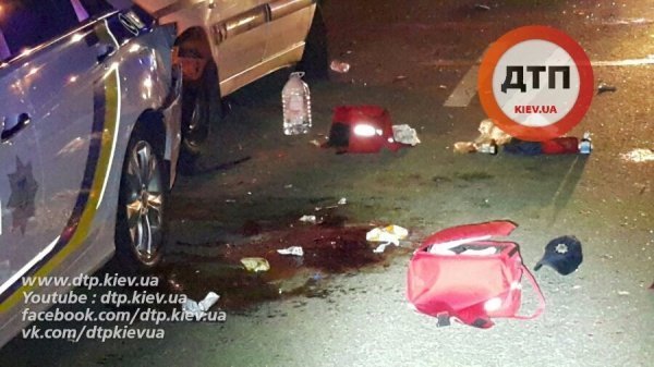 У Києві п'яний водій збив двох патрульних. ФОТО. ВІДЕО