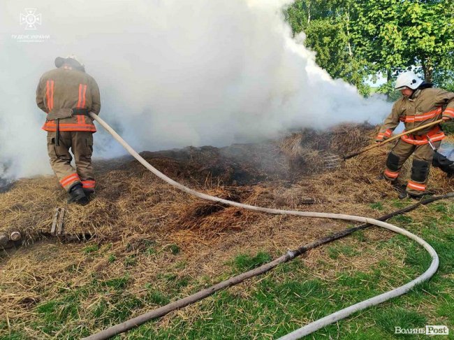 На Волині минулої доби рятувальники ліквідували 4 пожежі 