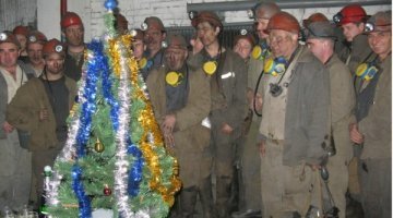 Нововолинські шахтарі вже святкують Новий рік