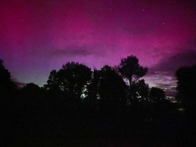 На Волині можна було побачити Північне сяйво 