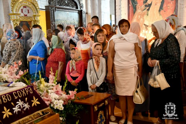 Як у луцькому храмі відзначали свято Успіння Пресвятої Богородиці. ФОТО