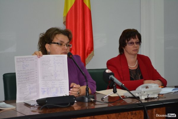 Зліва - голова ОВК №22 Юлія Гринчук