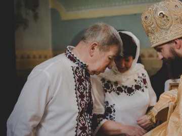 На Волині подружжя обвінчалося після 40-ка років спільного життя. ФОТО